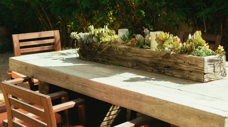 Outdoor Wood Table